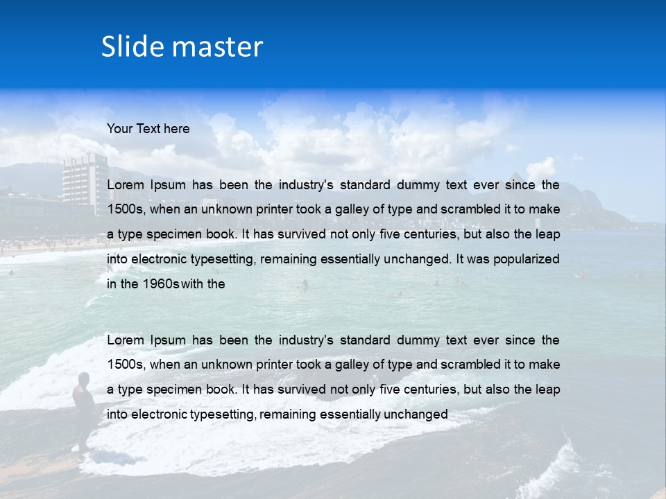 Panorama Brazilian Famous PowerPoint Template