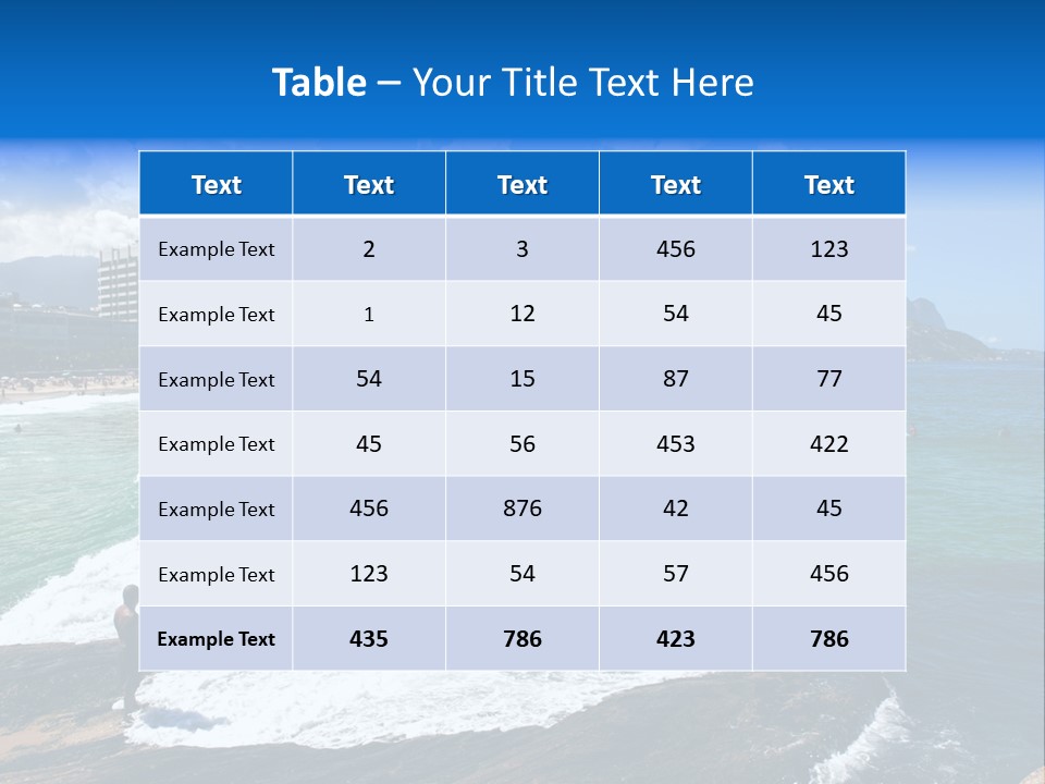 Panorama Brazilian Famous PowerPoint Template