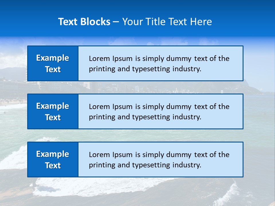 Panorama Brazilian Famous PowerPoint Template