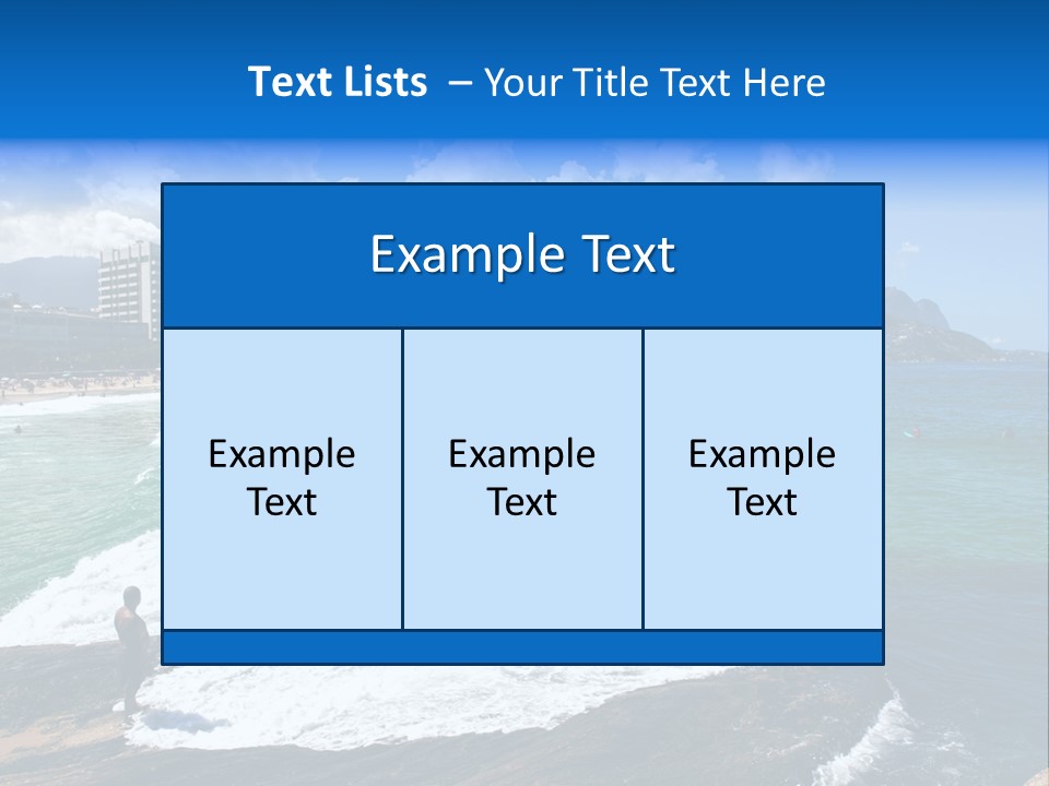Panorama Brazilian Famous PowerPoint Template