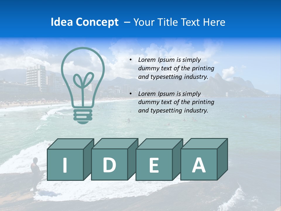 Panorama Brazilian Famous PowerPoint Template