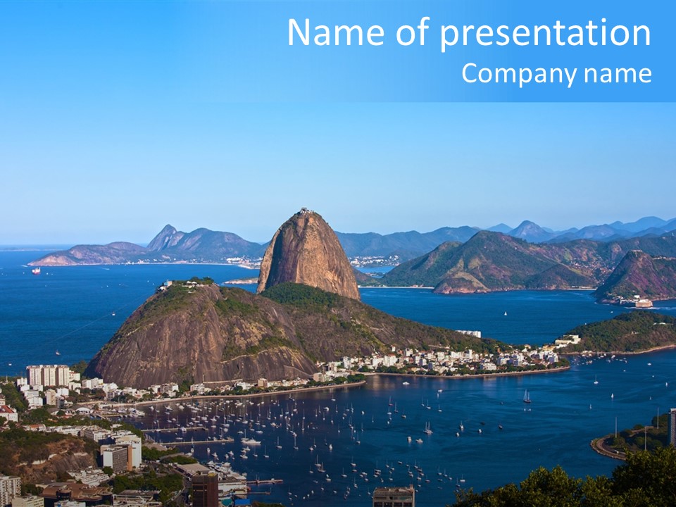 Place Coastline Scenic PowerPoint Template