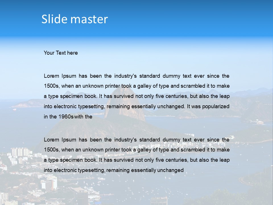 Place Coastline Scenic PowerPoint Template