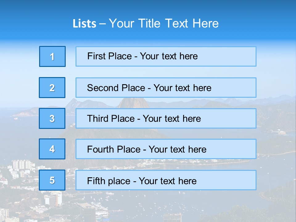 Place Coastline Scenic PowerPoint Template