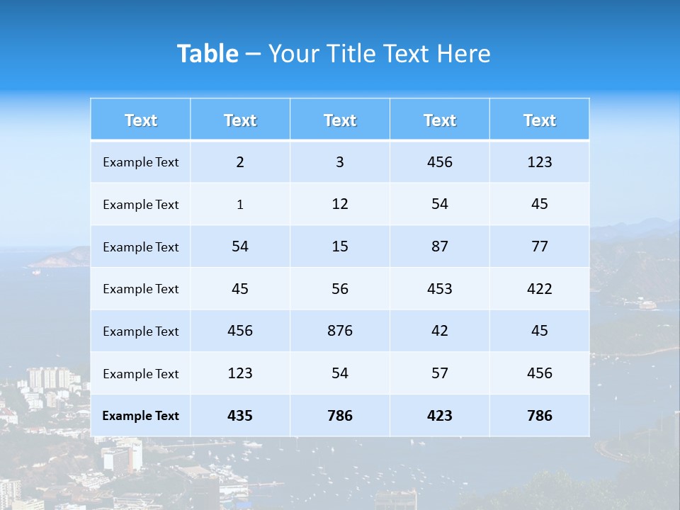 Place Coastline Scenic PowerPoint Template