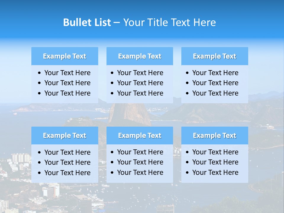 Place Coastline Scenic PowerPoint Template
