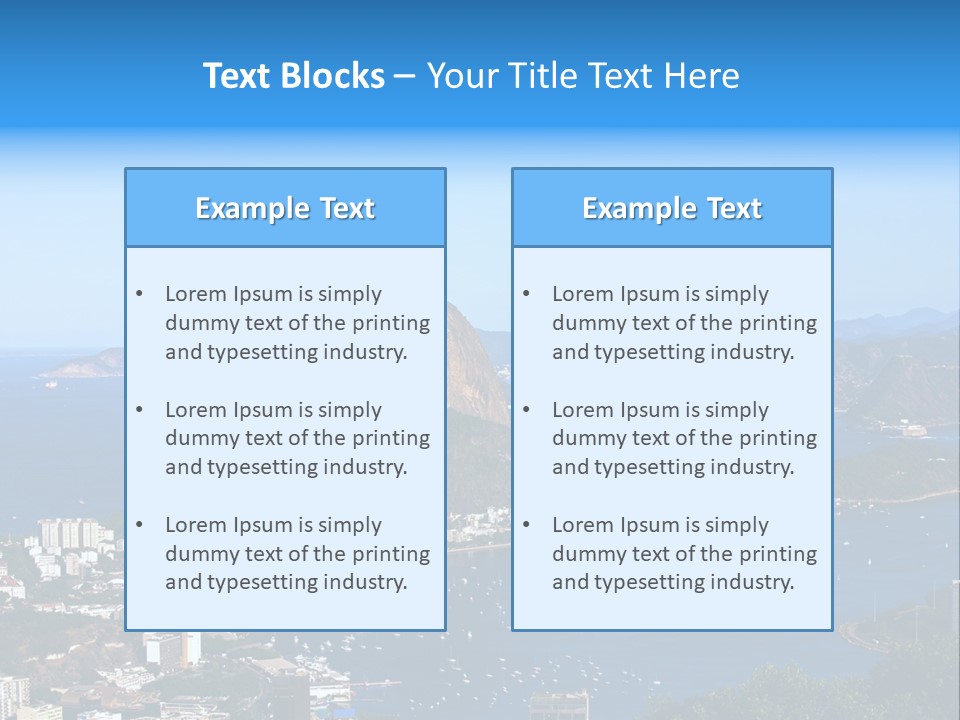 Place Coastline Scenic PowerPoint Template