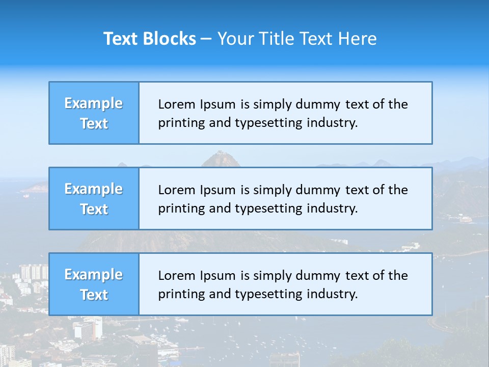 Place Coastline Scenic PowerPoint Template