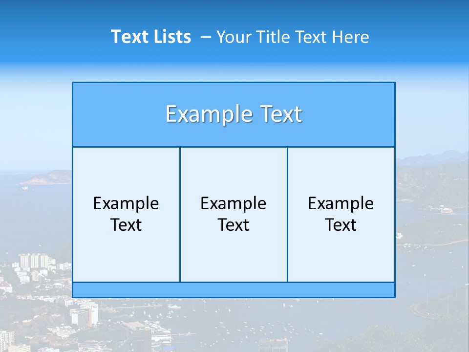 Place Coastline Scenic PowerPoint Template