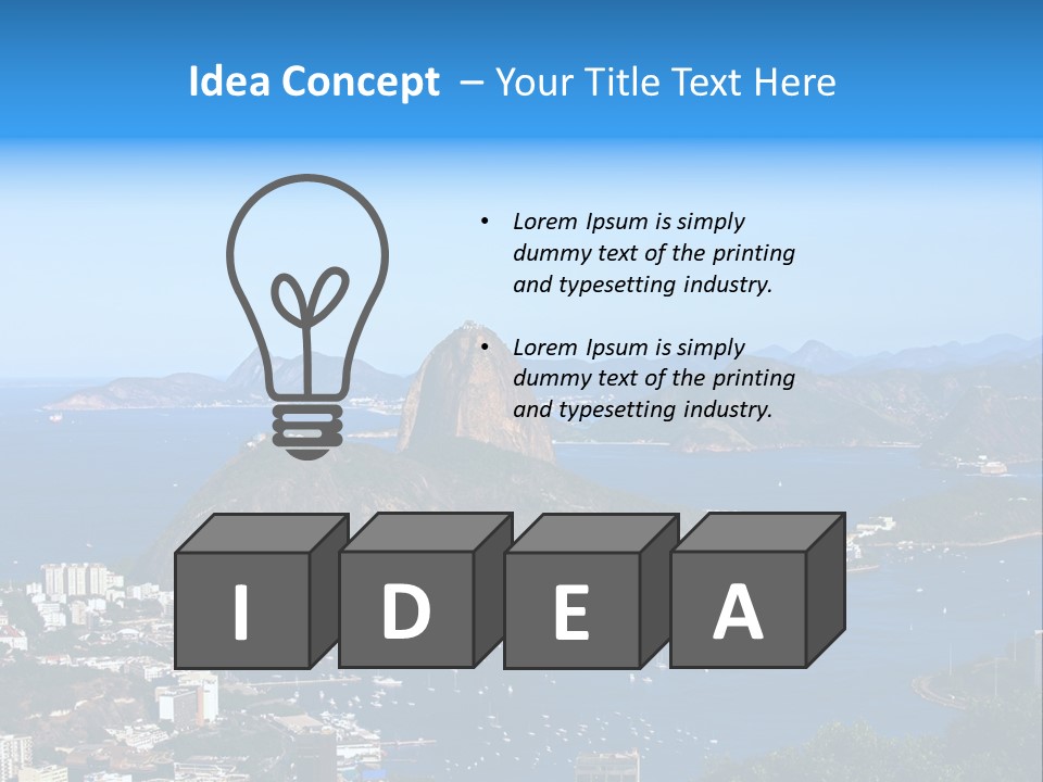 Place Coastline Scenic PowerPoint Template