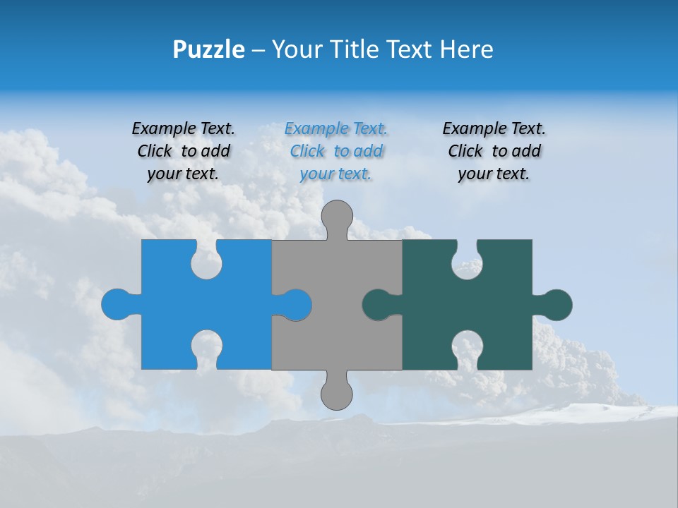 Explosive Tephra Ash PowerPoint Template