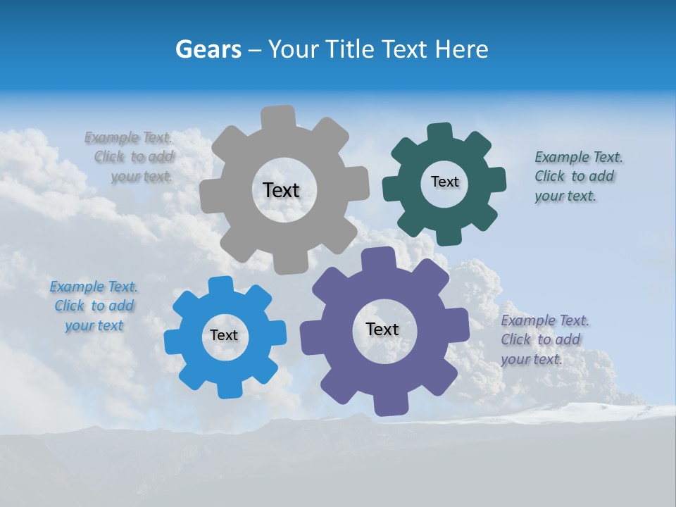 Explosive Tephra Ash PowerPoint Template