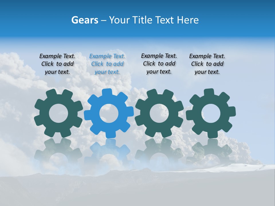 Explosive Tephra Ash PowerPoint Template