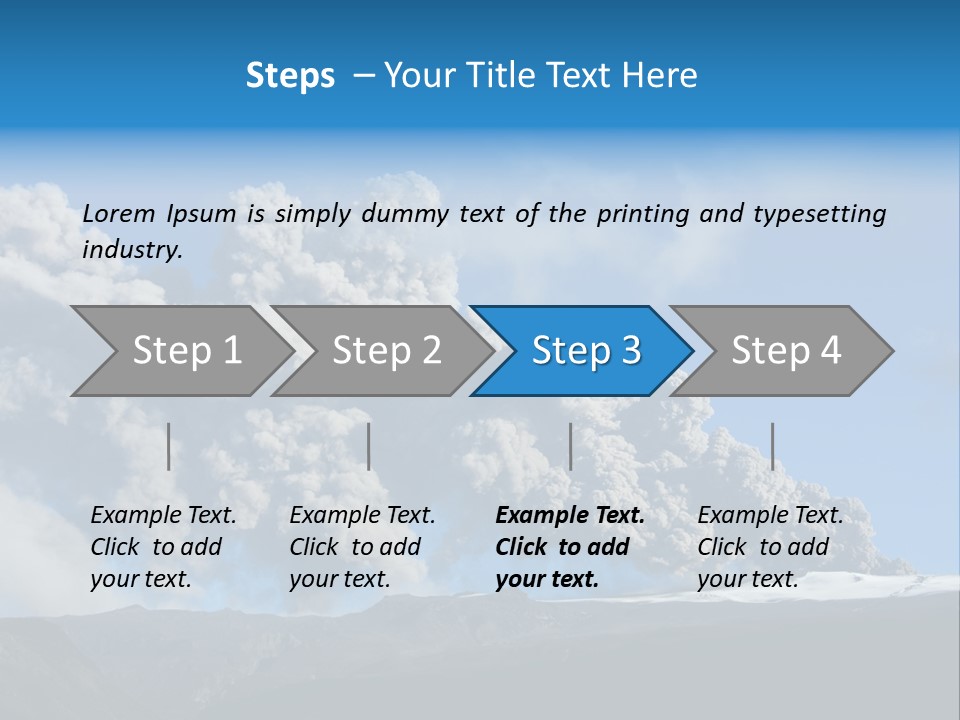 Explosive Tephra Ash PowerPoint Template