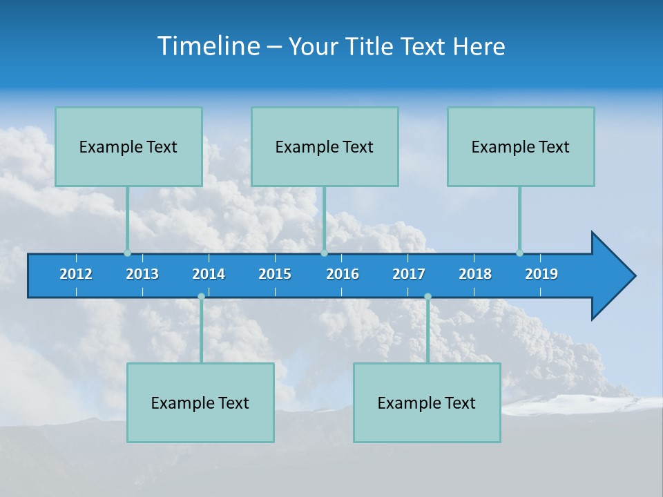 Explosive Tephra Ash PowerPoint Template