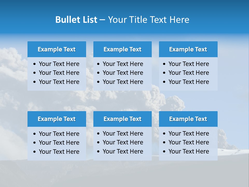 Explosive Tephra Ash PowerPoint Template