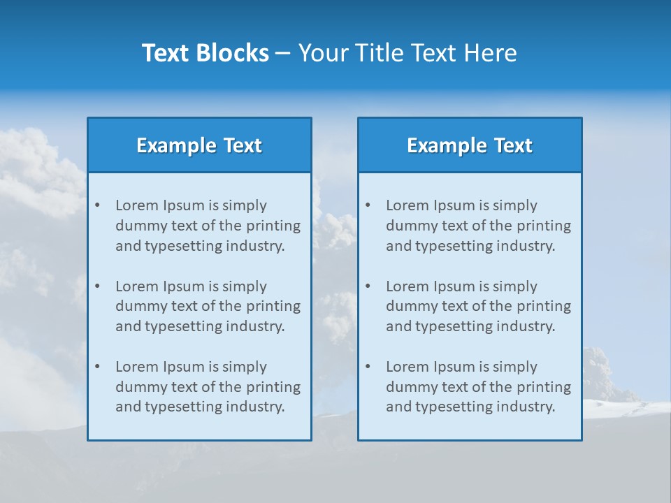 Explosive Tephra Ash PowerPoint Template