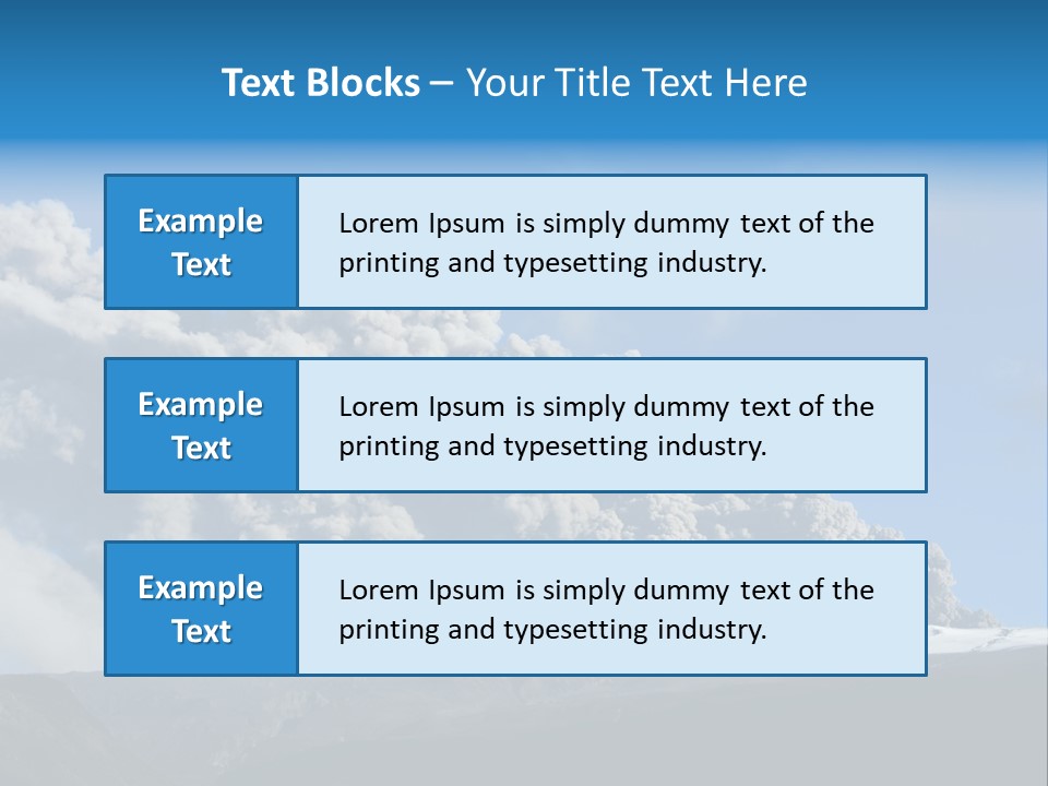 Explosive Tephra Ash PowerPoint Template