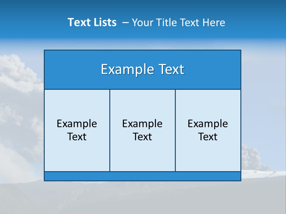 Explosive Tephra Ash PowerPoint Template