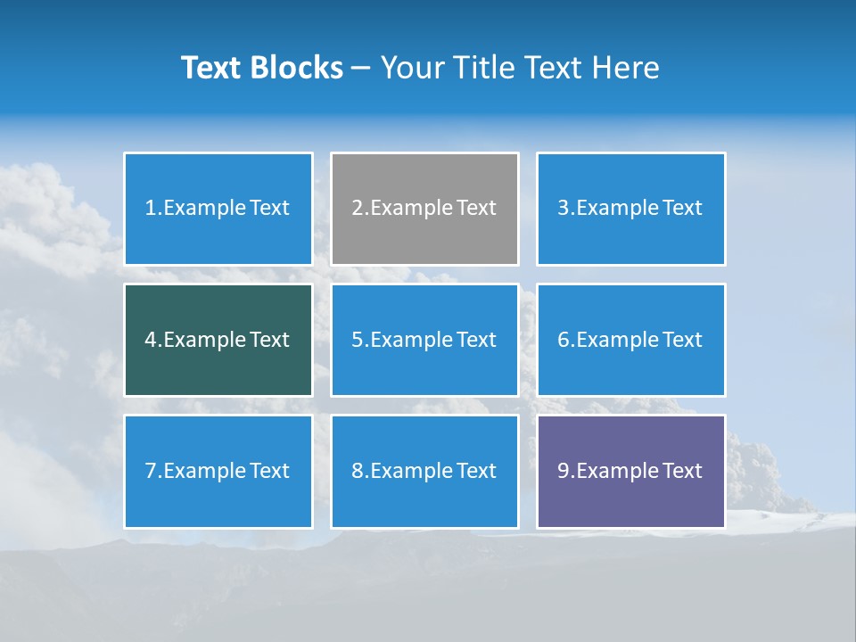 Explosive Tephra Ash PowerPoint Template