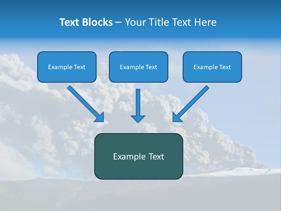 Explosive Tephra Ash PowerPoint Template