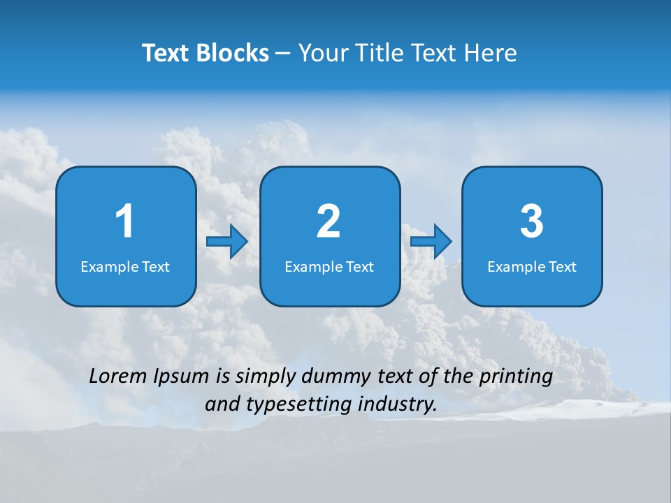 Explosive Tephra Ash PowerPoint Template