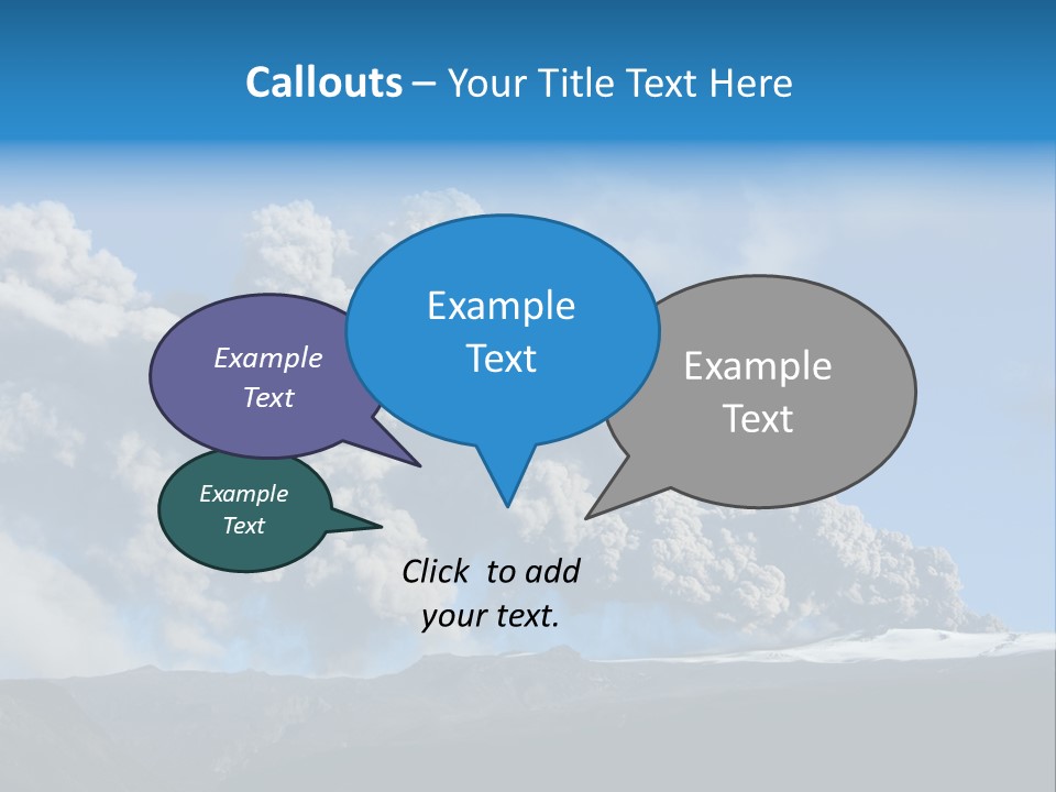 Explosive Tephra Ash PowerPoint Template