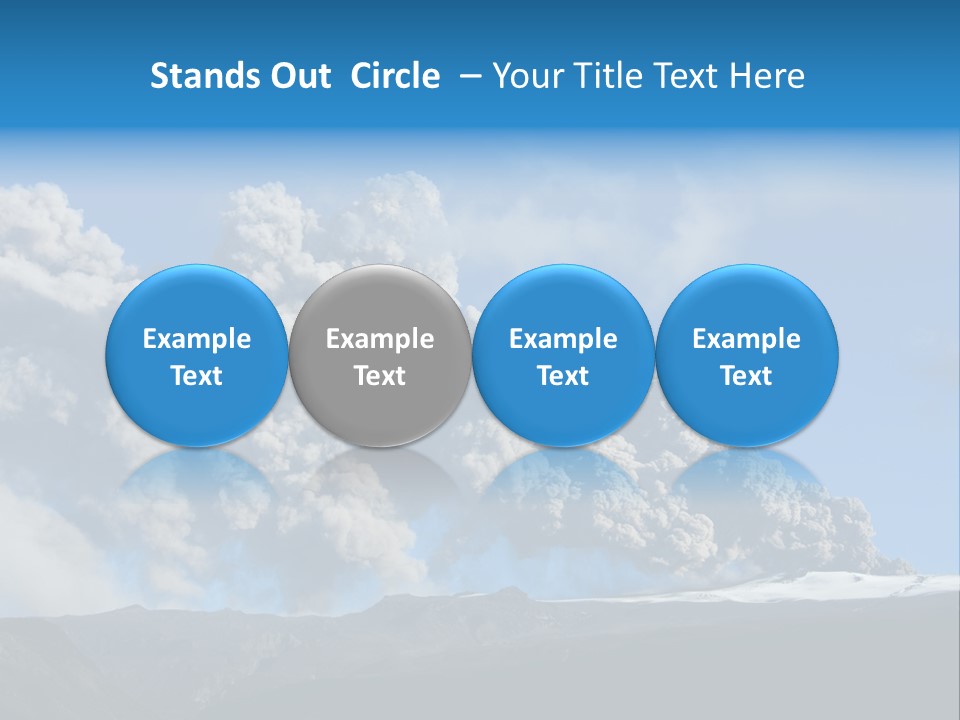 Explosive Tephra Ash PowerPoint Template
