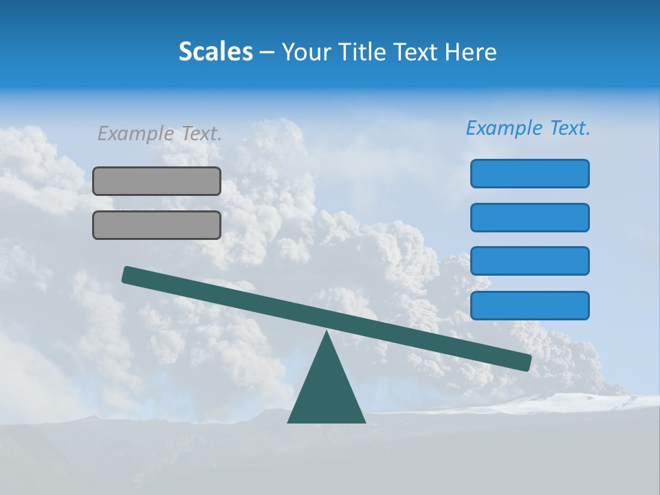 Explosive Tephra Ash PowerPoint Template