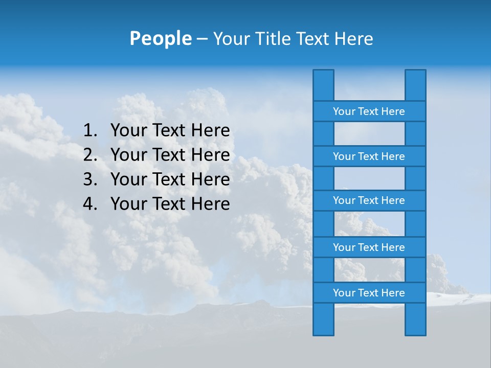 Explosive Tephra Ash PowerPoint Template