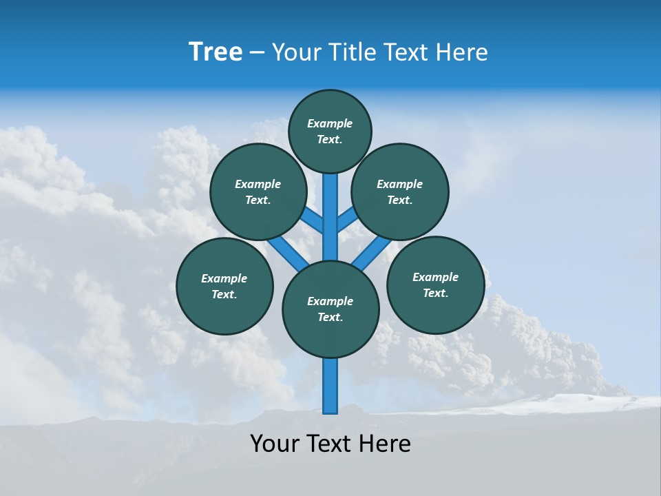 Explosive Tephra Ash PowerPoint Template