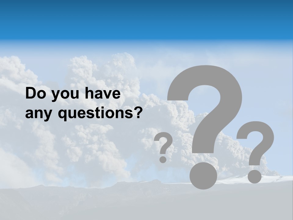 Explosive Tephra Ash PowerPoint Template