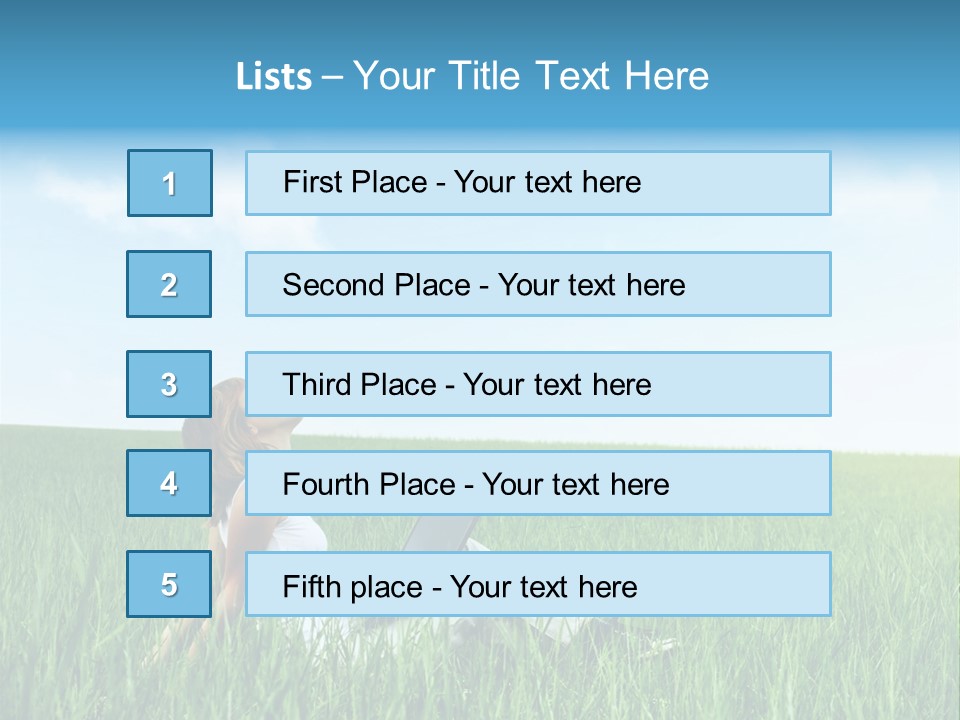 Clouds Leisure Holiday PowerPoint Template
