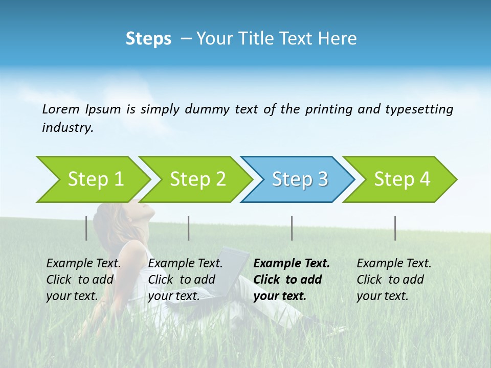 Clouds Leisure Holiday PowerPoint Template