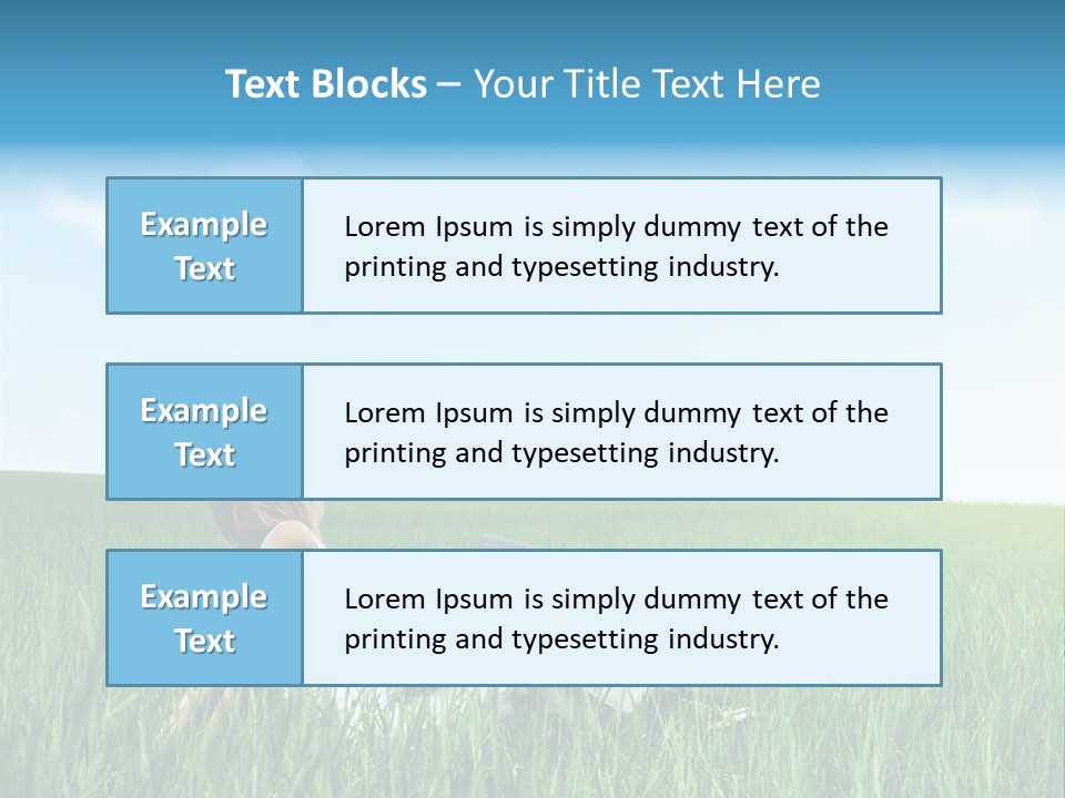 Clouds Leisure Holiday PowerPoint Template