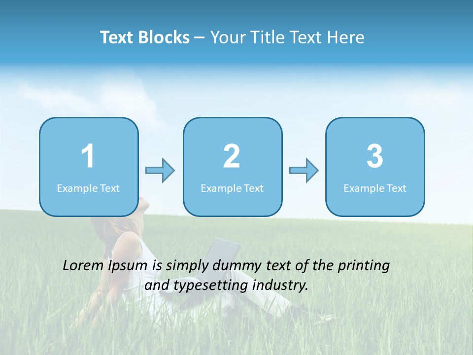 Clouds Leisure Holiday PowerPoint Template