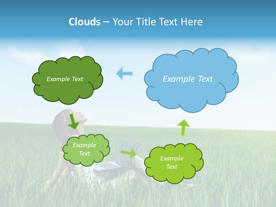 Clouds Leisure Holiday PowerPoint Template