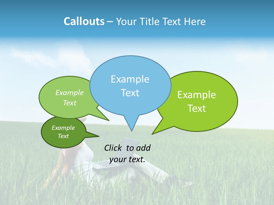 Clouds Leisure Holiday PowerPoint Template