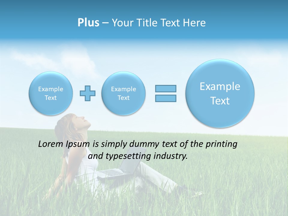 Clouds Leisure Holiday PowerPoint Template