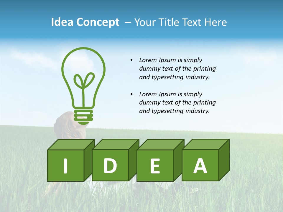 Clouds Leisure Holiday PowerPoint Template