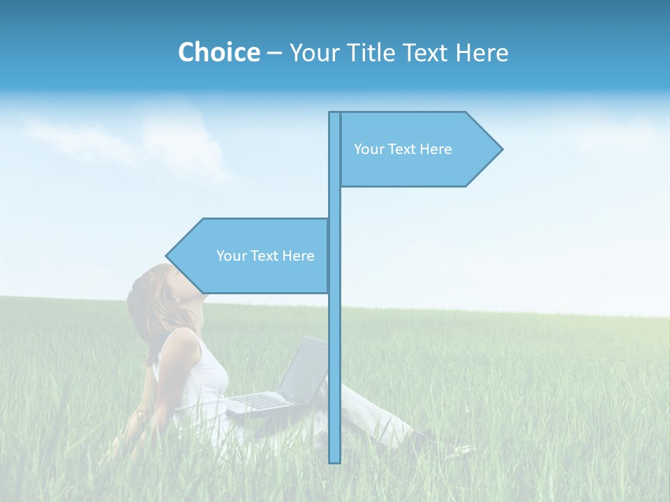 Clouds Leisure Holiday PowerPoint Template