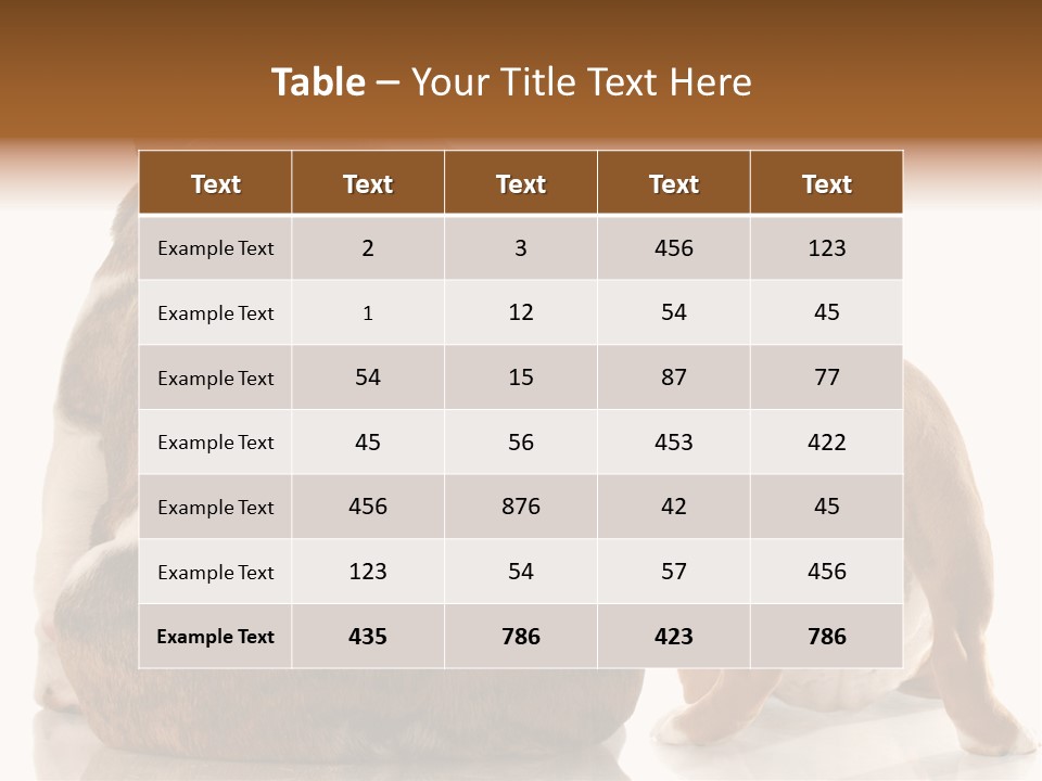 Part Bulldog Rump PowerPoint Template