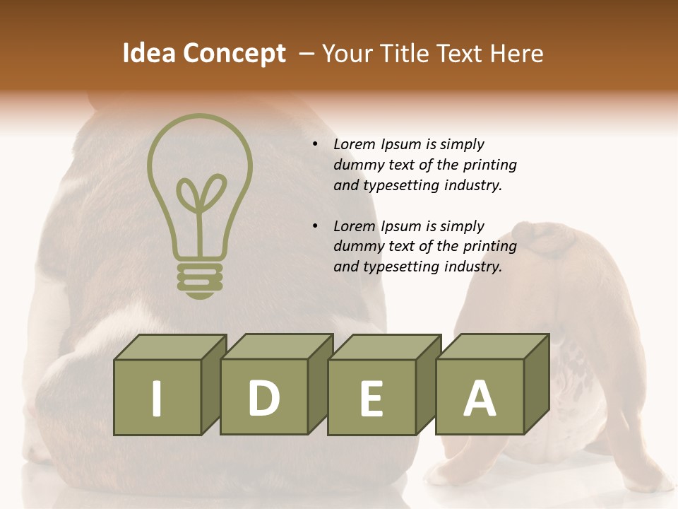 Part Bulldog Rump PowerPoint Template