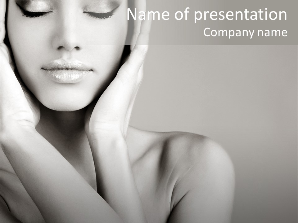 Sexy Girl Glamour PowerPoint Template