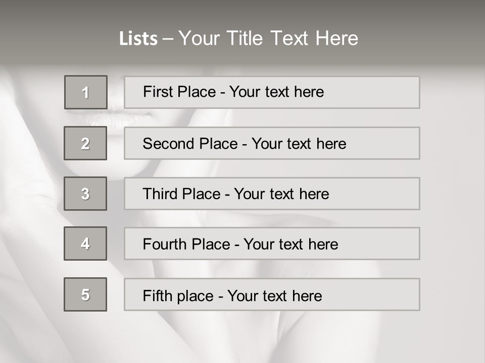 Sexy Girl Glamour PowerPoint Template