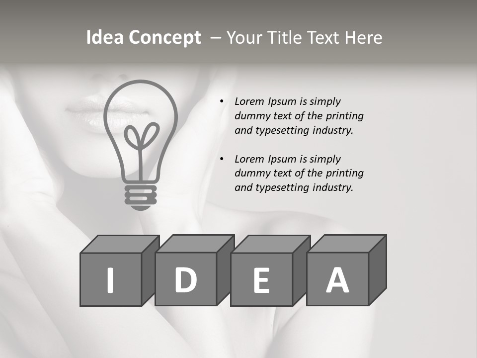 Sexy Girl Glamour PowerPoint Template