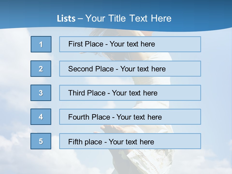 Life Jump Vacation PowerPoint Template