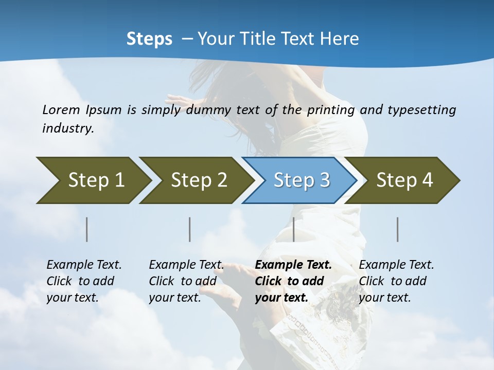 Life Jump Vacation PowerPoint Template