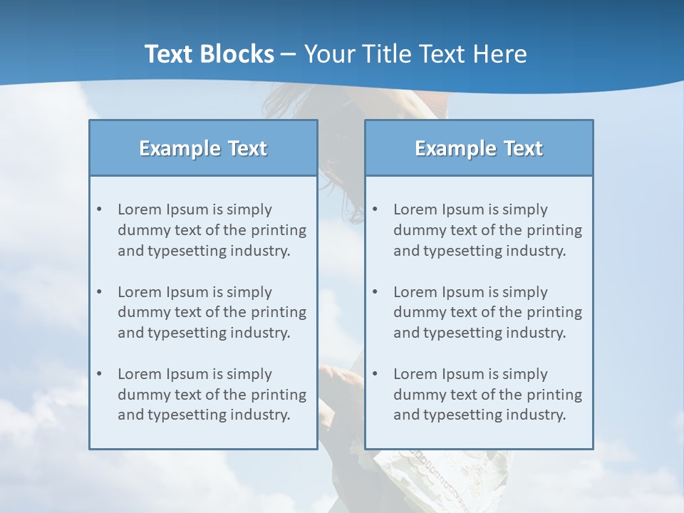 Life Jump Vacation PowerPoint Template