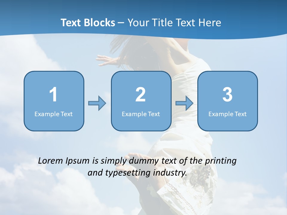 Life Jump Vacation PowerPoint Template